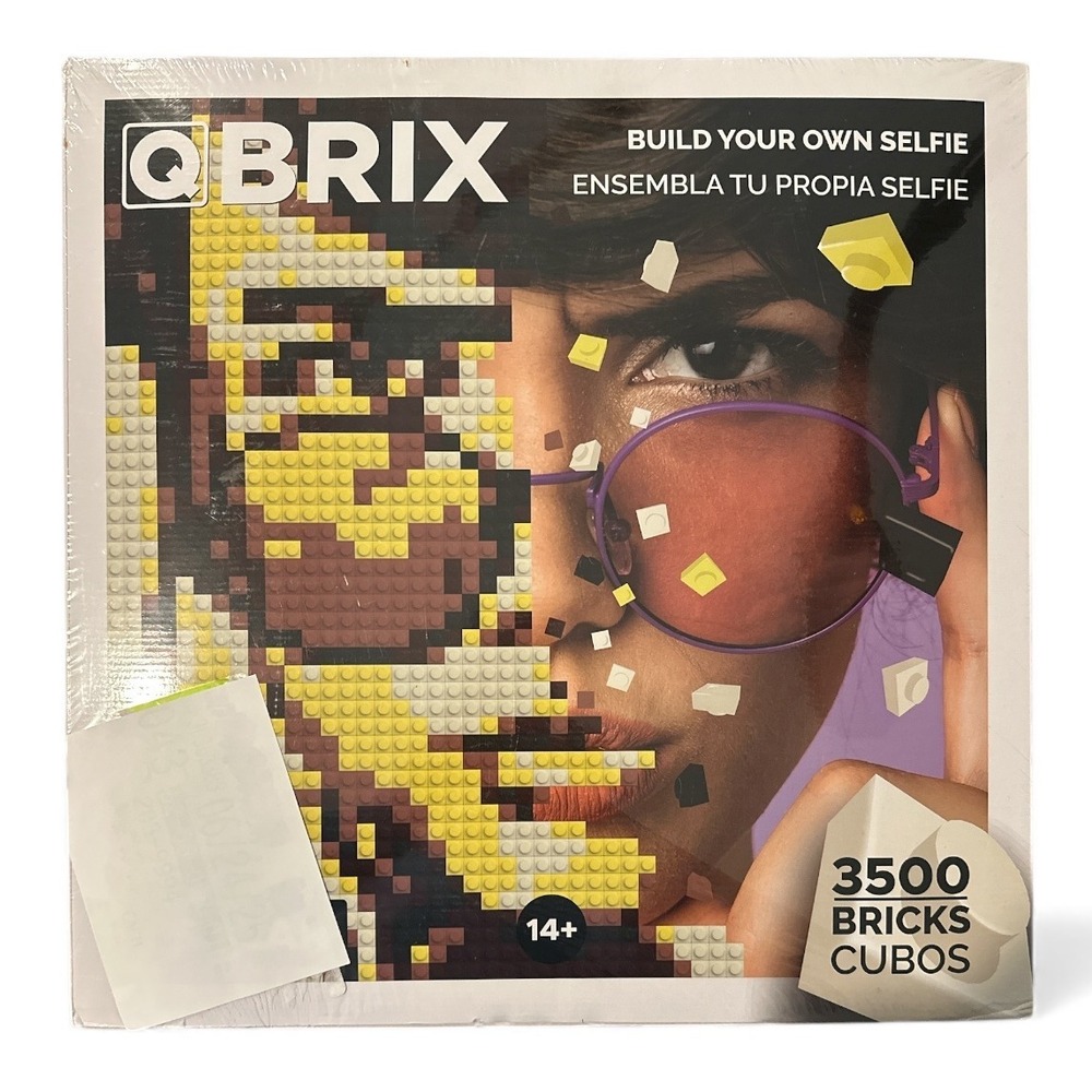 QBRIX Photo‎ Construction Kit Build Your Own Selfie 3500 Bricks SOLAR Colors NIB